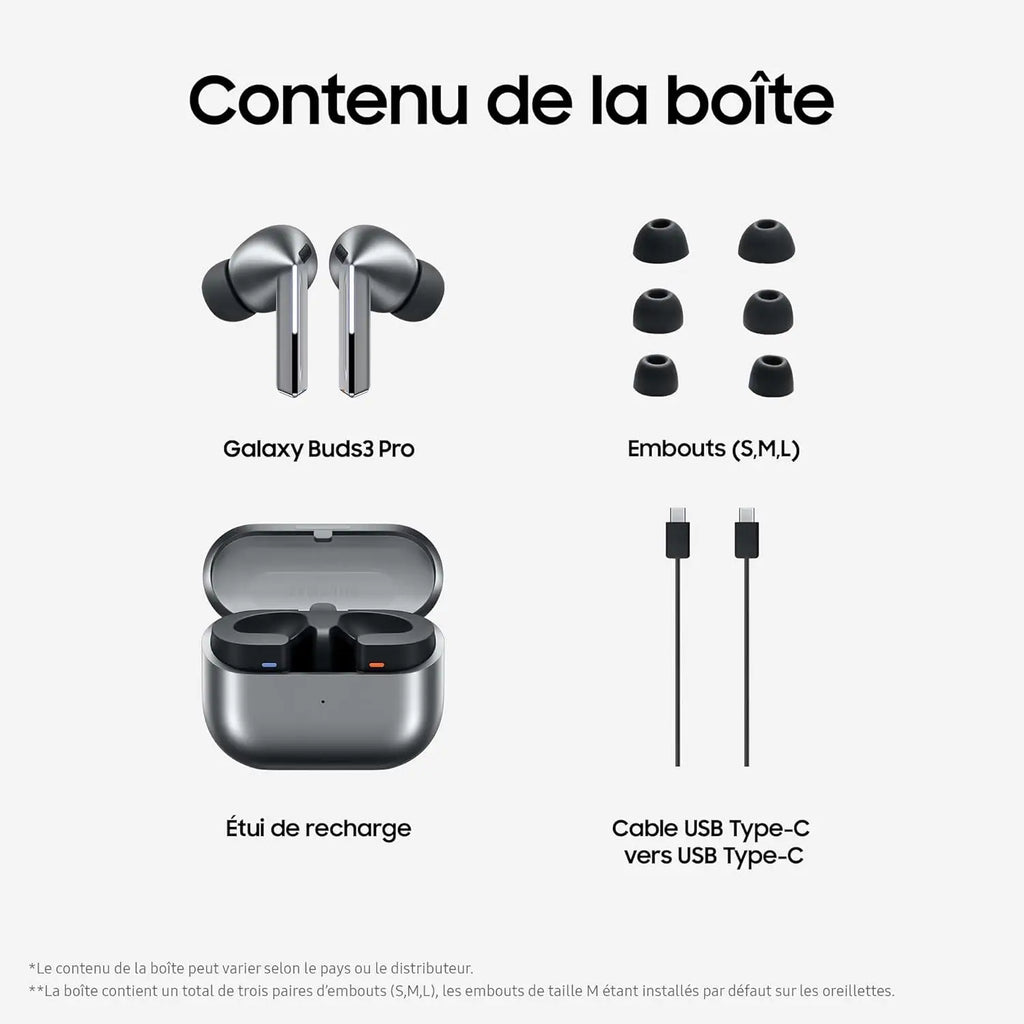 Samsung Galaxy Buds 3 Pro - Écouteurs Sans Fil Bluetooth 5.4