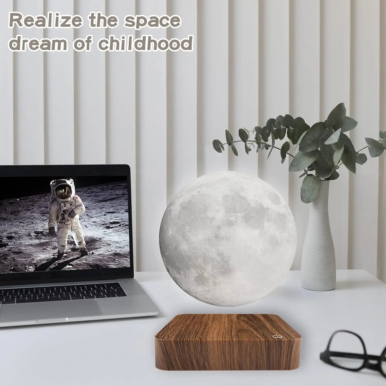 Lampe Lune Lévitante Magnétique - Veilleuse LED 3D