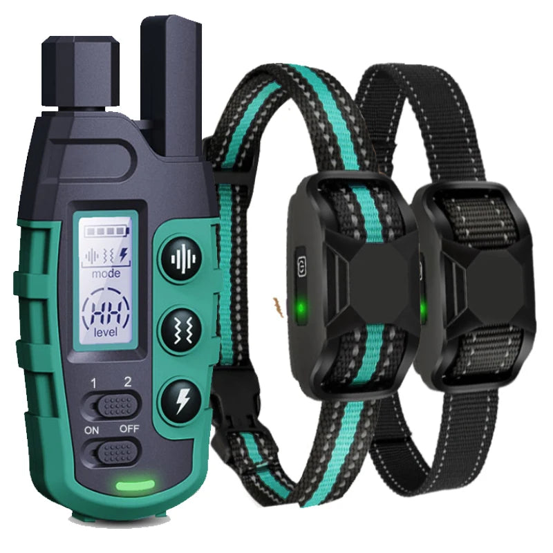 Collier de Dressage Chien Rechargeable - Télécommande 1000m