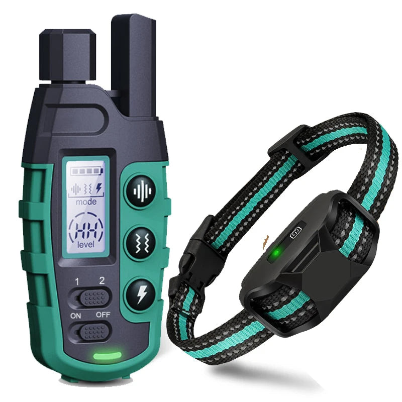 Collier de Dressage Chien Rechargeable - Télécommande 1000m