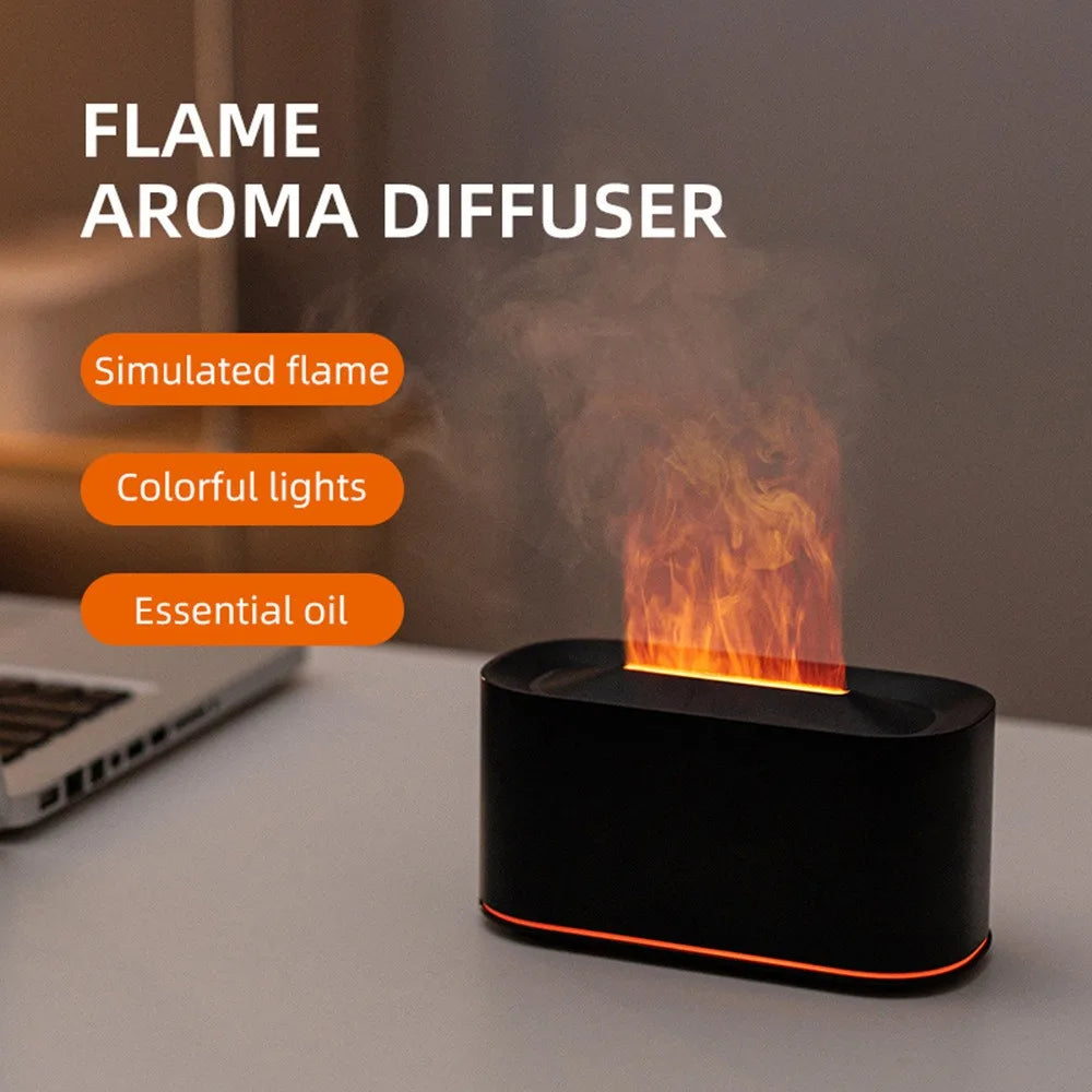 Diffuseur d'Huiles Essentielles à Flamme Colorée