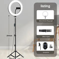 Ring Light LED 26cm avec Trépied - Lumière Selfie & Streaming