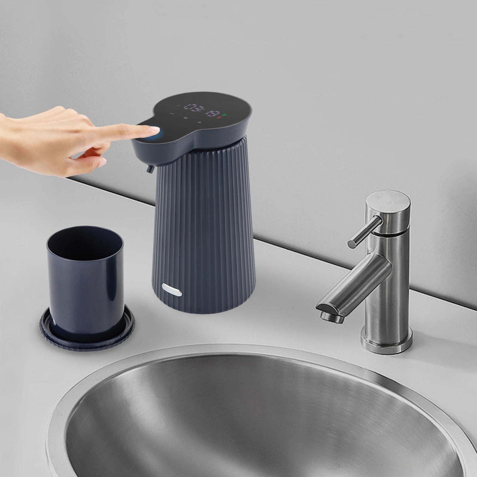 Distributeur de Savon Automatique Sans Contact 500ml LED