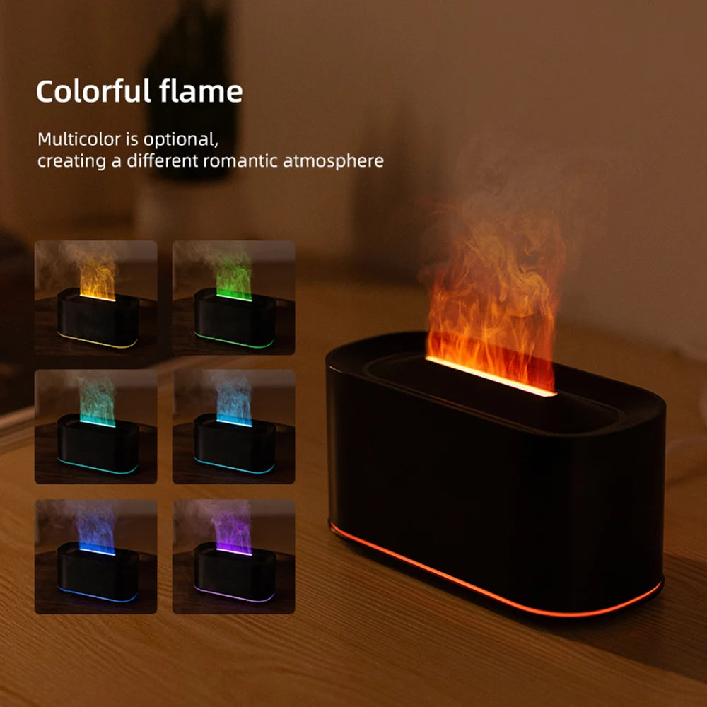 Diffuseur d'Huiles Essentielles à Flamme Colorée
