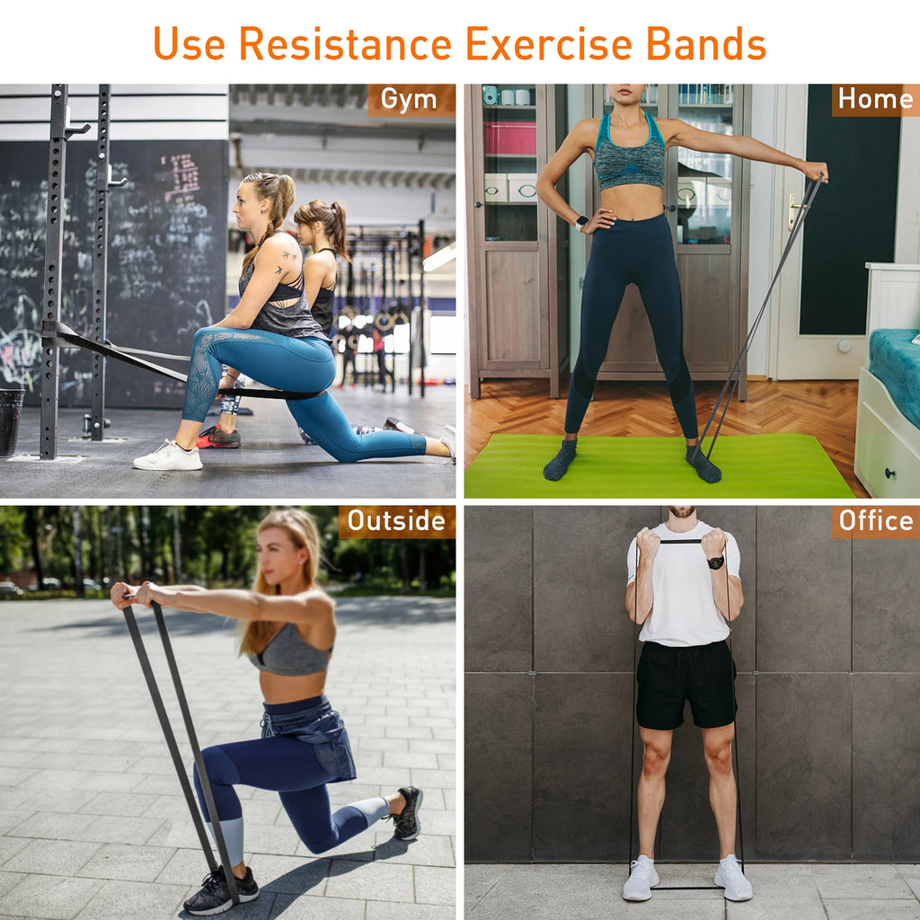 Bandes de Résistance Musculation - Set 5 Élastiques Pull-Up