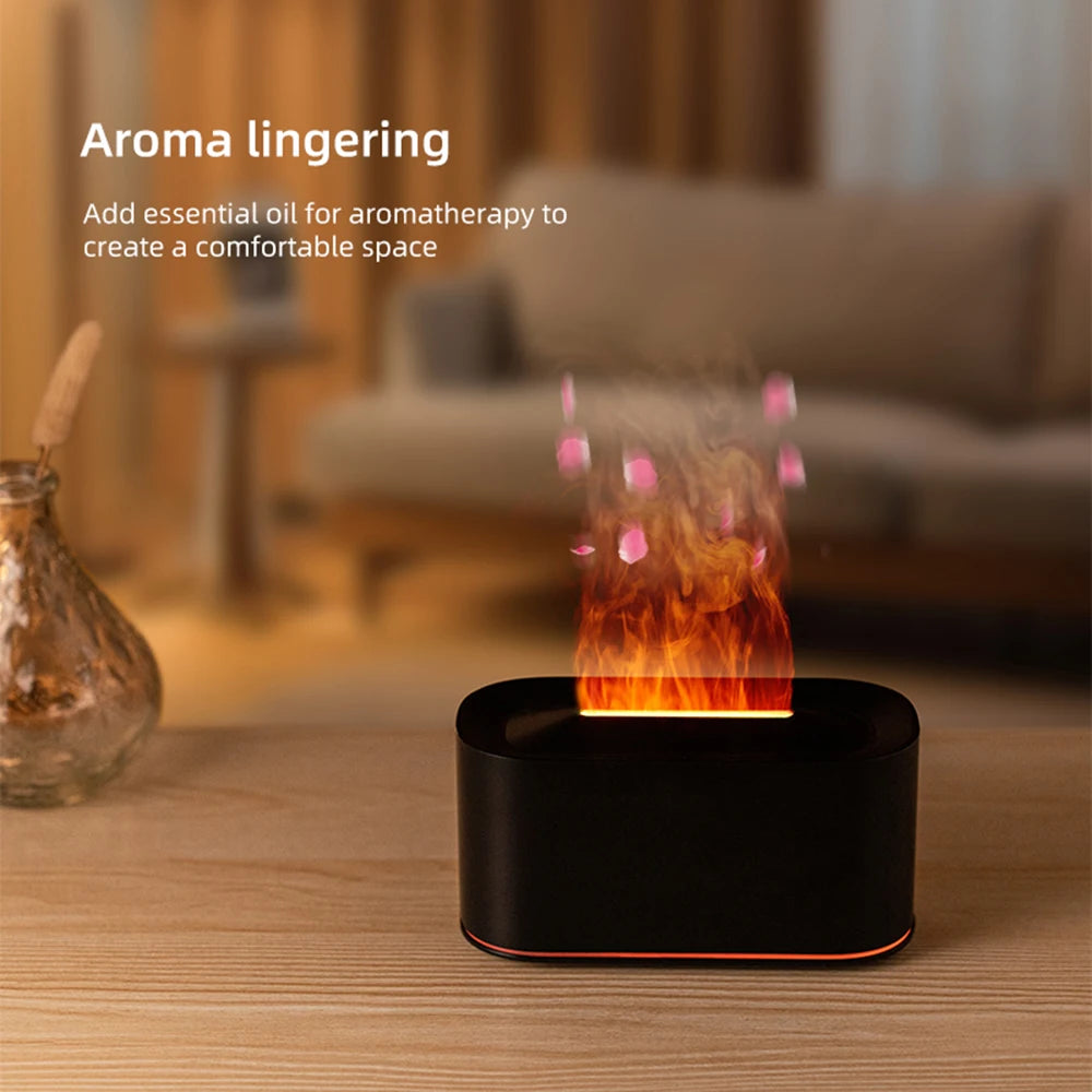 Diffuseur d'Huiles Essentielles à Flamme Colorée