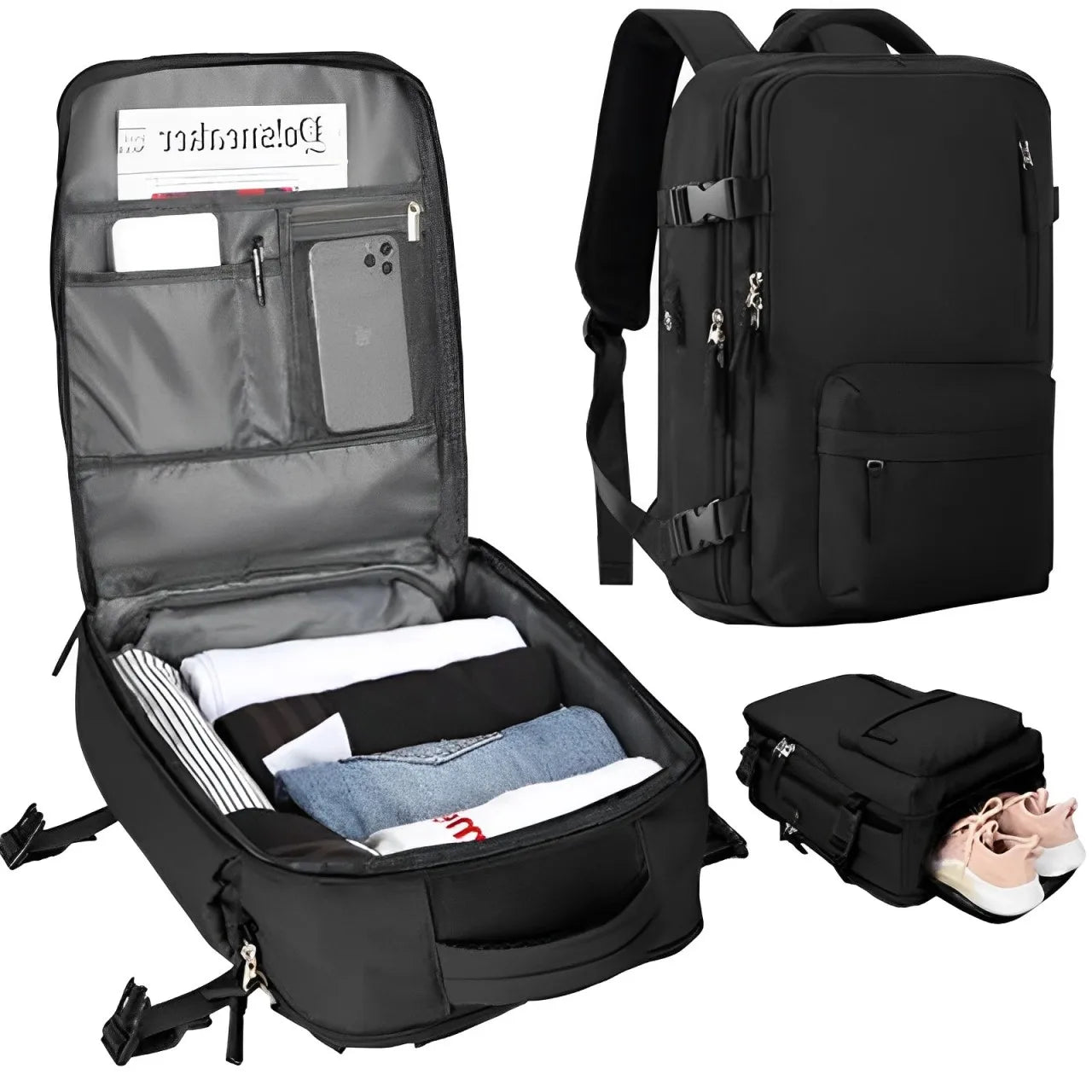 Sac à Dos Laptop Anti-Vol avec Port USB - Voyage & Business