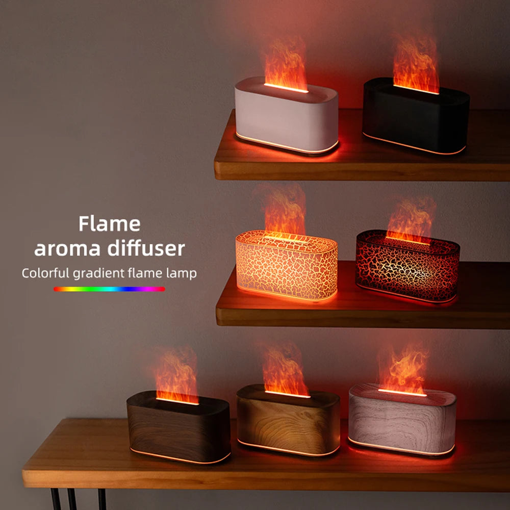 Diffuseur d'Huiles Essentielles à Flamme Colorée