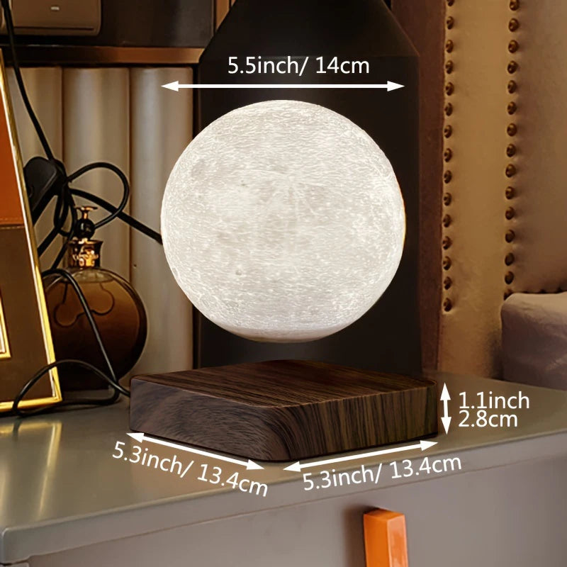 Lampe Lune Lévitante Magnétique - Veilleuse LED 3D