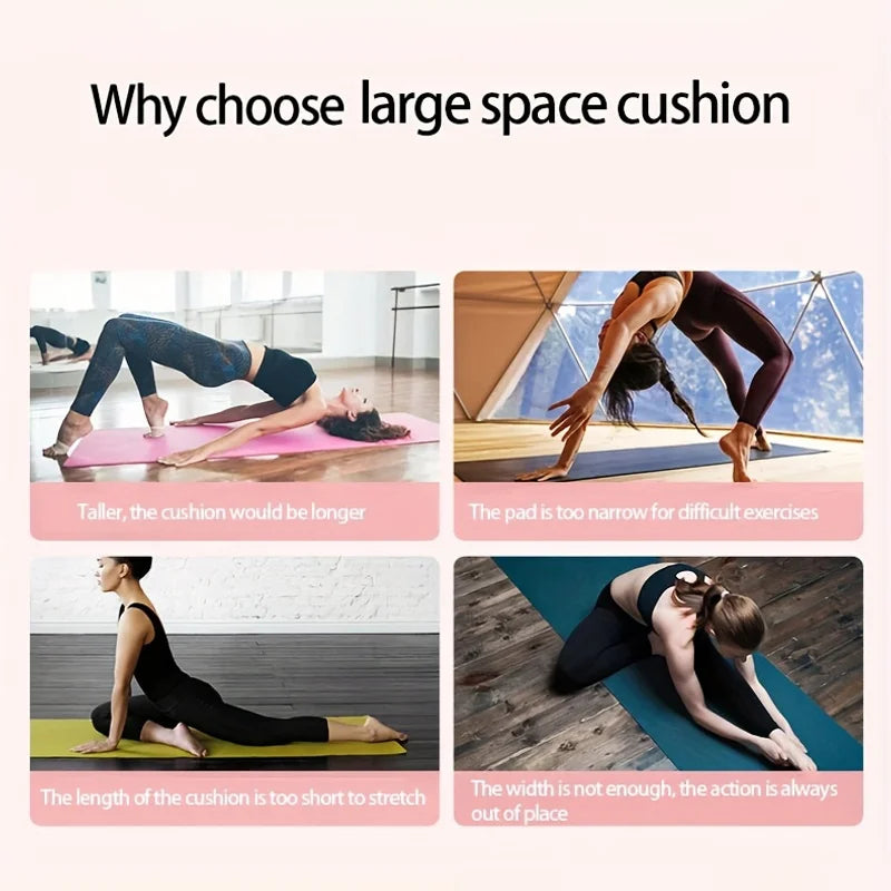 Tapis de Yoga NBR Antidérapant Épais 15mm - Pilates & Fitness