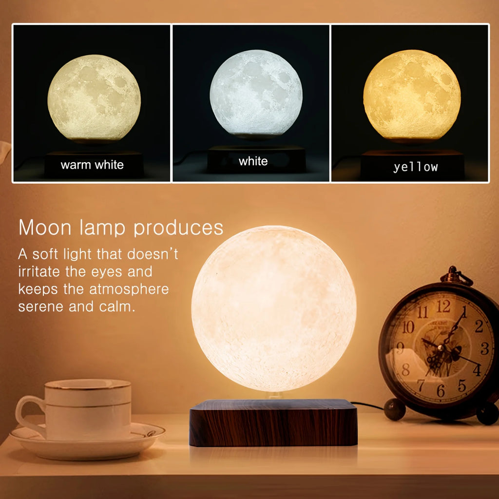 Lampe Lune Lévitante Magnétique - Veilleuse LED 3D