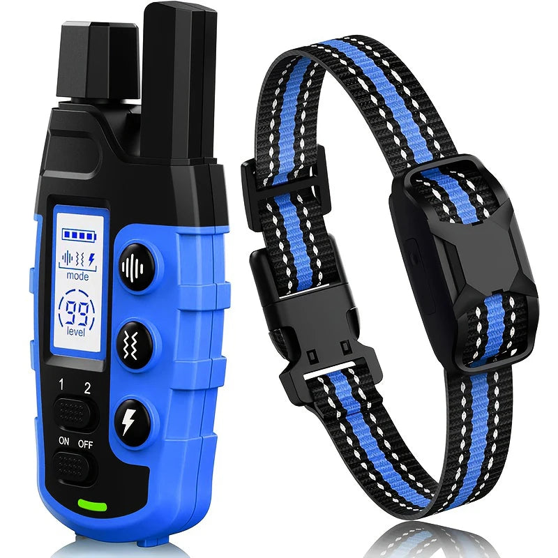 Collier de Dressage Chien Rechargeable - Télécommande 1000m